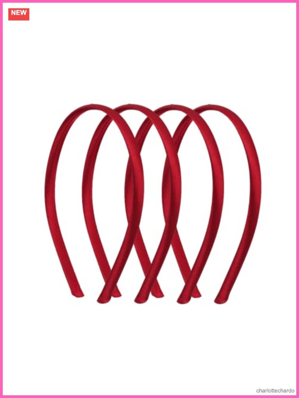 Satin Thin Headbands for Women Set of 4, No-Tear Hair Accessories for Makeup &